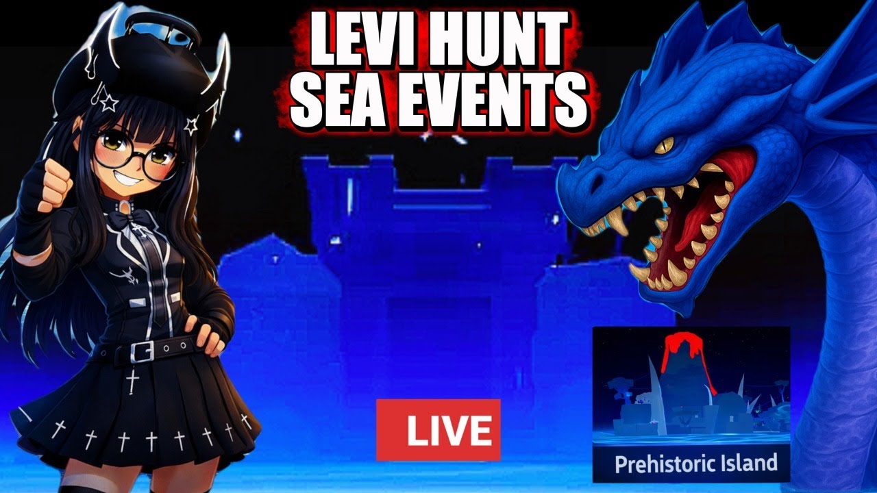 🔴Helping Spawn Leviathan, Prehistoric island and Sea Events In Blox Fruits