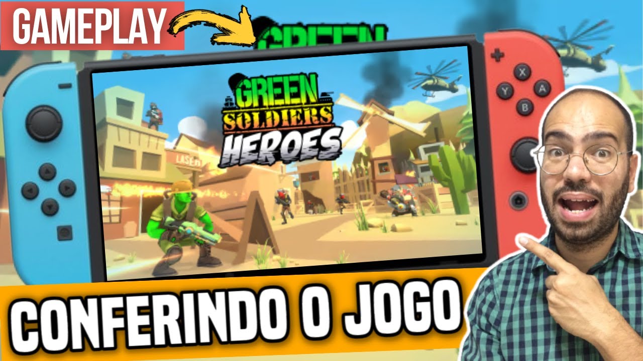CONFERINDO A GAMEPLAY DE GREEN SOLDIERS HEROES PARA O NINTENDO SWITCH, OLED E LITE !