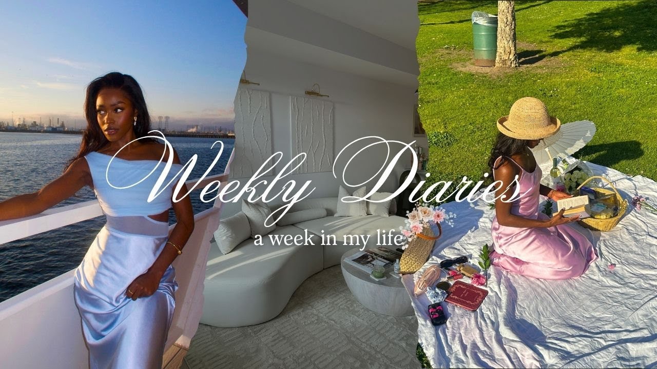 WEEKLY DIARIES: Picnic Date, Home Updates, Yacht Cruise + Attempting to Cook | A Week in My Life 🧺💐