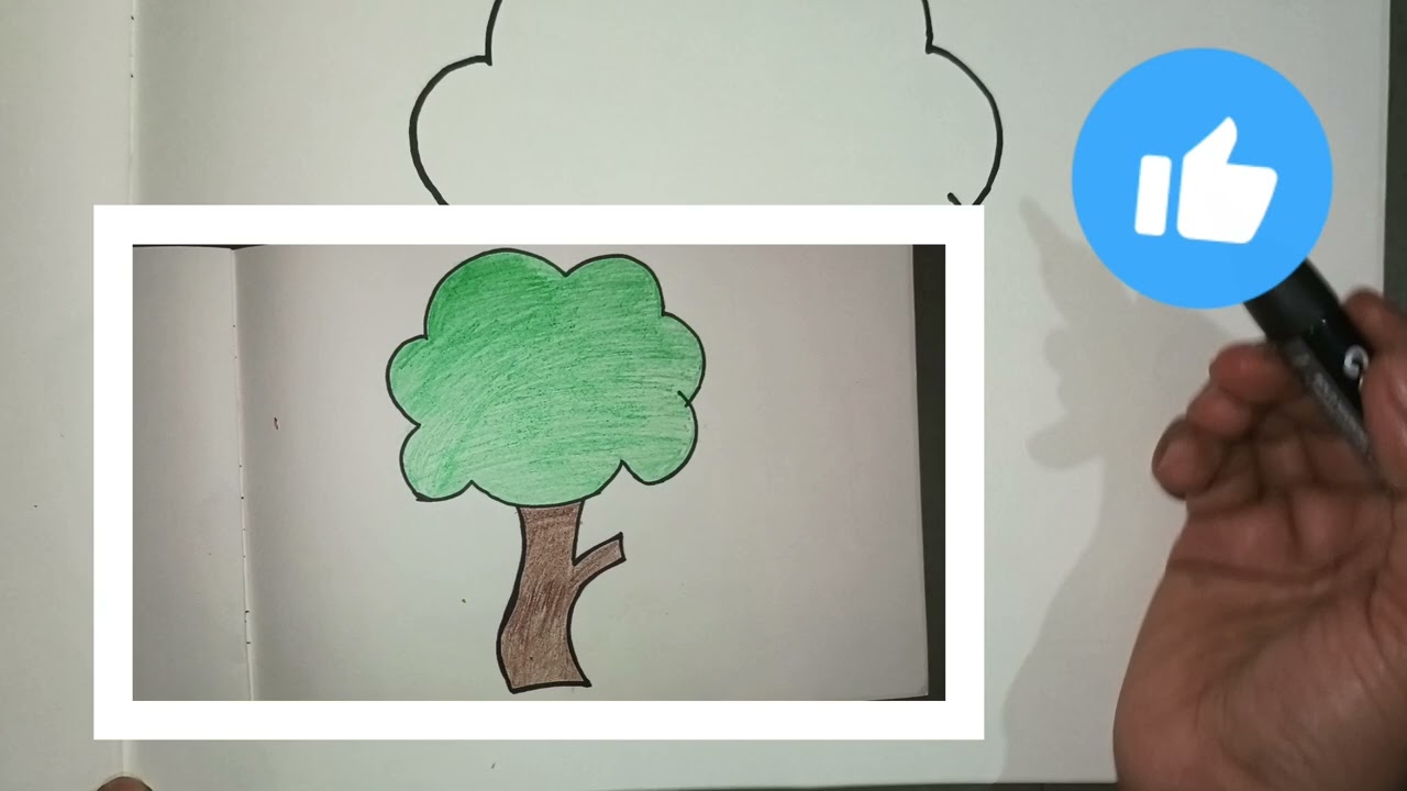 How to draw a TREE step by step guide|| easy drawing for kids|Draw a TREE simple drawing 