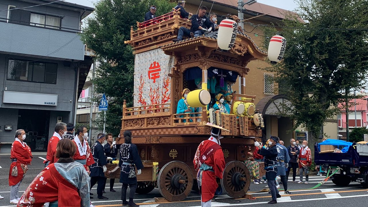 お祭りに行って来たよ【川越まつり2022】岸町二丁目の山車