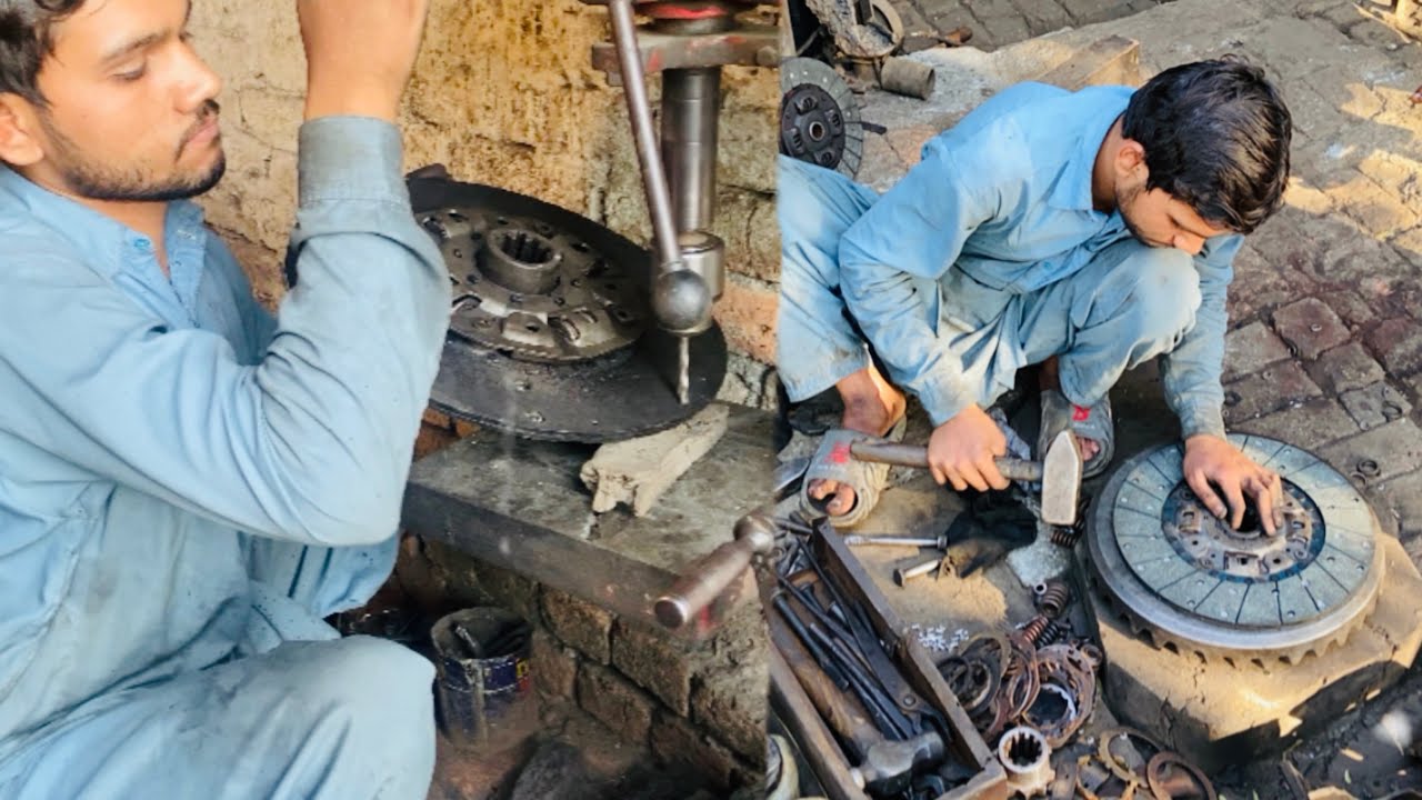 Skilled Hands at Work &ndash; Clutch Plate Repair Process!