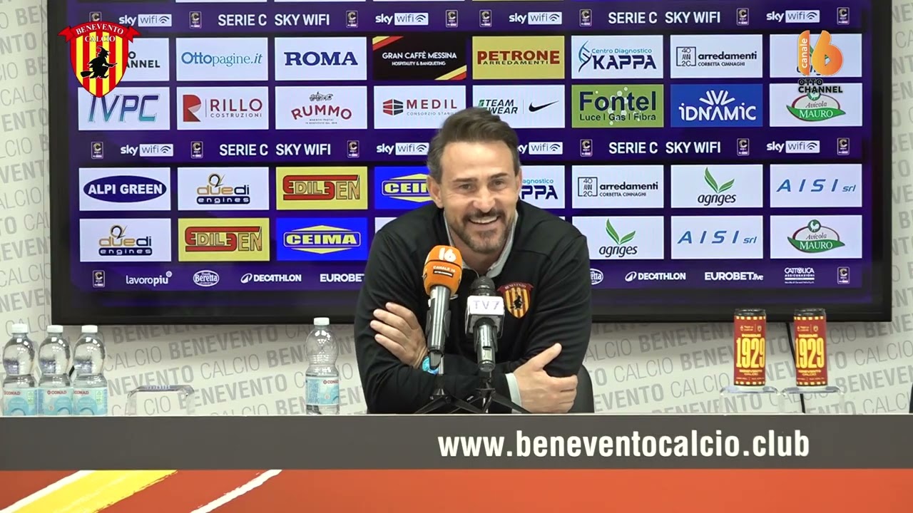 #SorrentoBenevento: La conferenza pre gara di mister Antonio Floro Flores