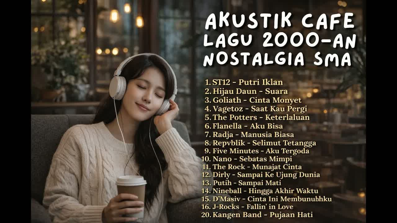 LAGU AKUSTIK CAFE POP 2000 AN INDONESIA  LAGU NOSTALGIA HITS FULL ALBUM