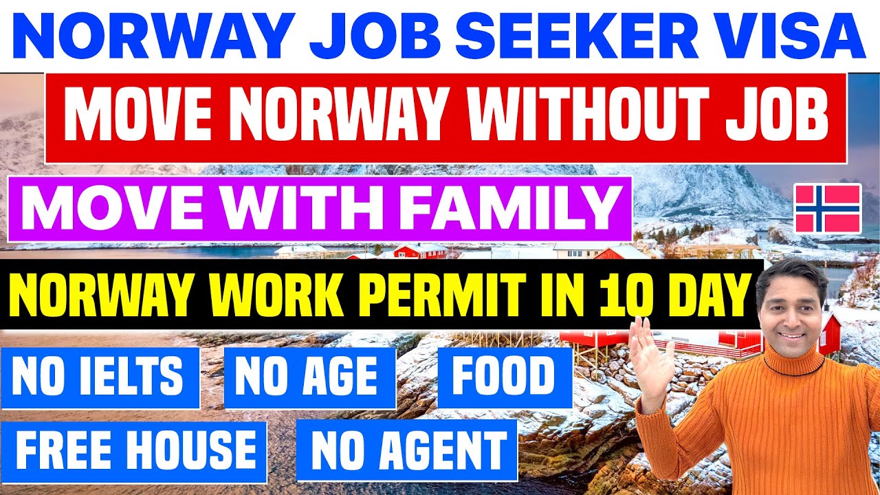Norway Job Seeker Visa Process| Norway Work Permit in 10 Day| Move Norway without Job| No IELTS /Age