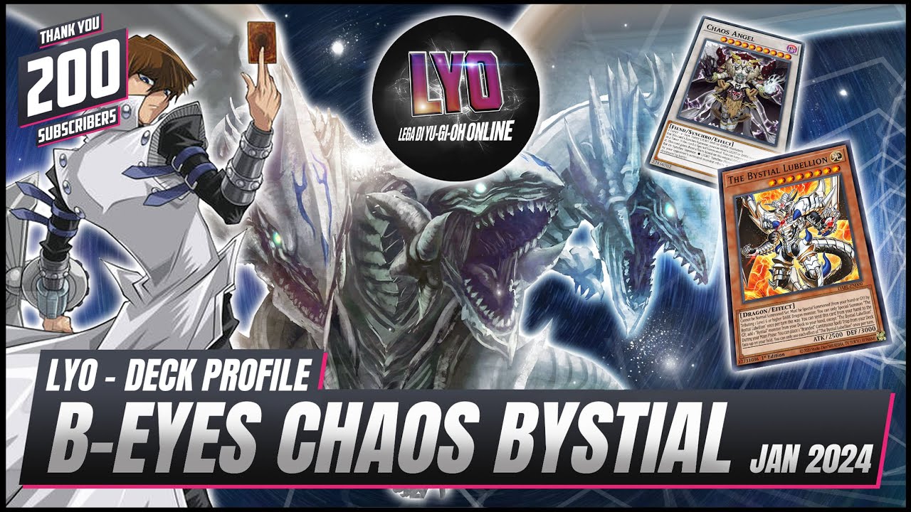 BLUE EYES CHAOS BYSTIAL Deck Profile + Combo - Jan 2024 [Feat. Kitammo] LYO Lega Yu-Gi-Oh Online