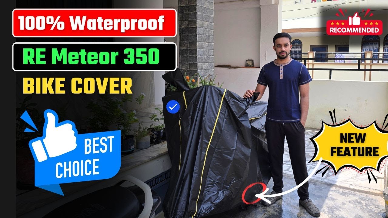 Best Bike Cover for Royal Enfield Meteor 350 | Auto Hub Waterproof Bike Cover for Classic 350