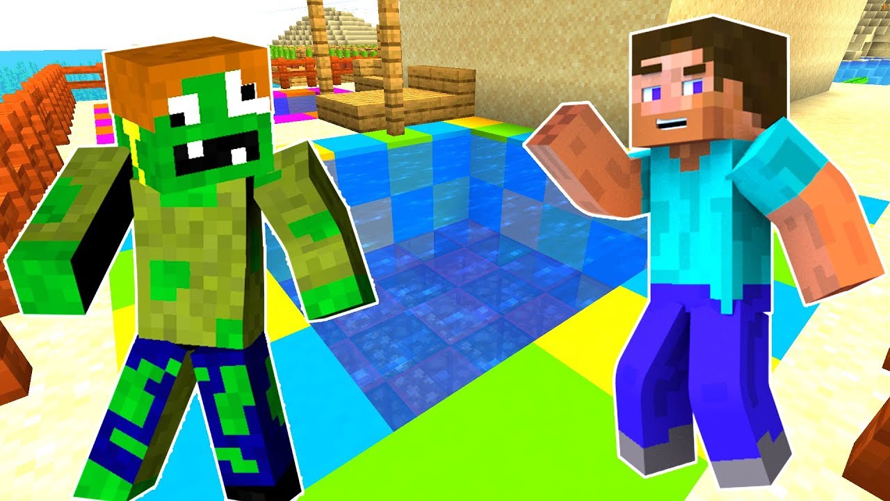 ZOMBİK VE STEVE HAVUZ YAPIYOR 😱 - Minecraft