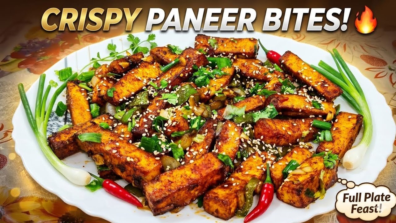 Paneer Crispy Recipe | पनीर क्रिस्पी ड्राई| Restaurant Style Paneer Starter | Paneer Crispy Dry |