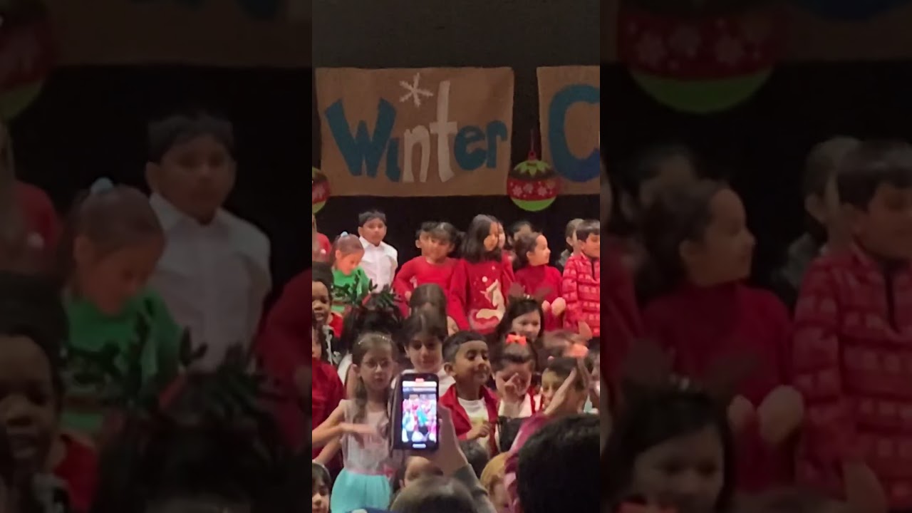 Santa on the roof top #santa #christmassongs #winterconcert #kidsdanceschool #kidsdanceperformance