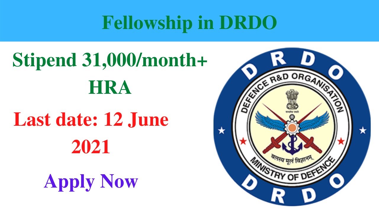 DRDO FELLOWSHIP SCHEME || GET 31,000/MONTH || FELLOWSHIP FOR CHEMISTRY STUDENTS ||
