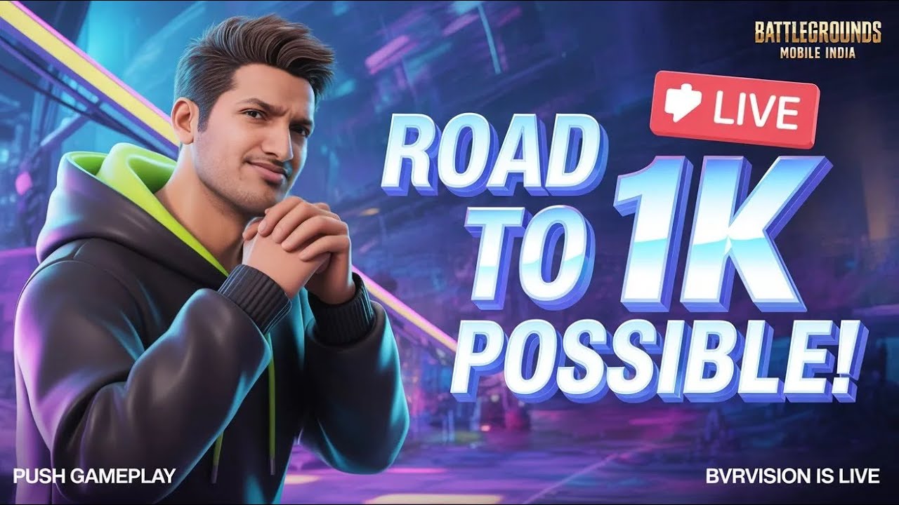 ❤️BVRVISION IS LIVE | ONLY RUSH GAMEPLAY💀 || ROAD TO 1K SUB❤️.