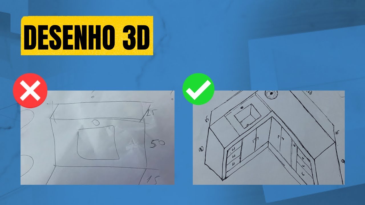Desenho 3D de maneira simplificada!!! (DÚVIDO VOCÊ SAIR DESSE VÍDEO SEM FAZER UM DESENHO 3D)