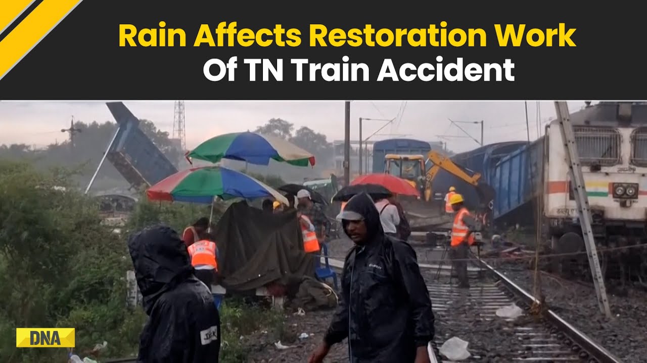 Tamil Nadu Train Accident: Rain Affects Restoration Work Of Derailed Mysuru-Darbhanga Express