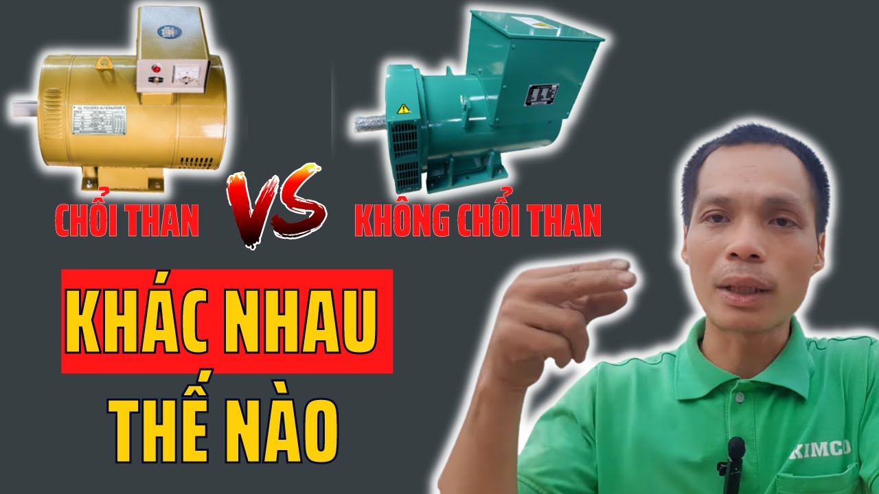 Live Máy phát điện chổi than với máy phát điện không chổi than khác nhau thế nào