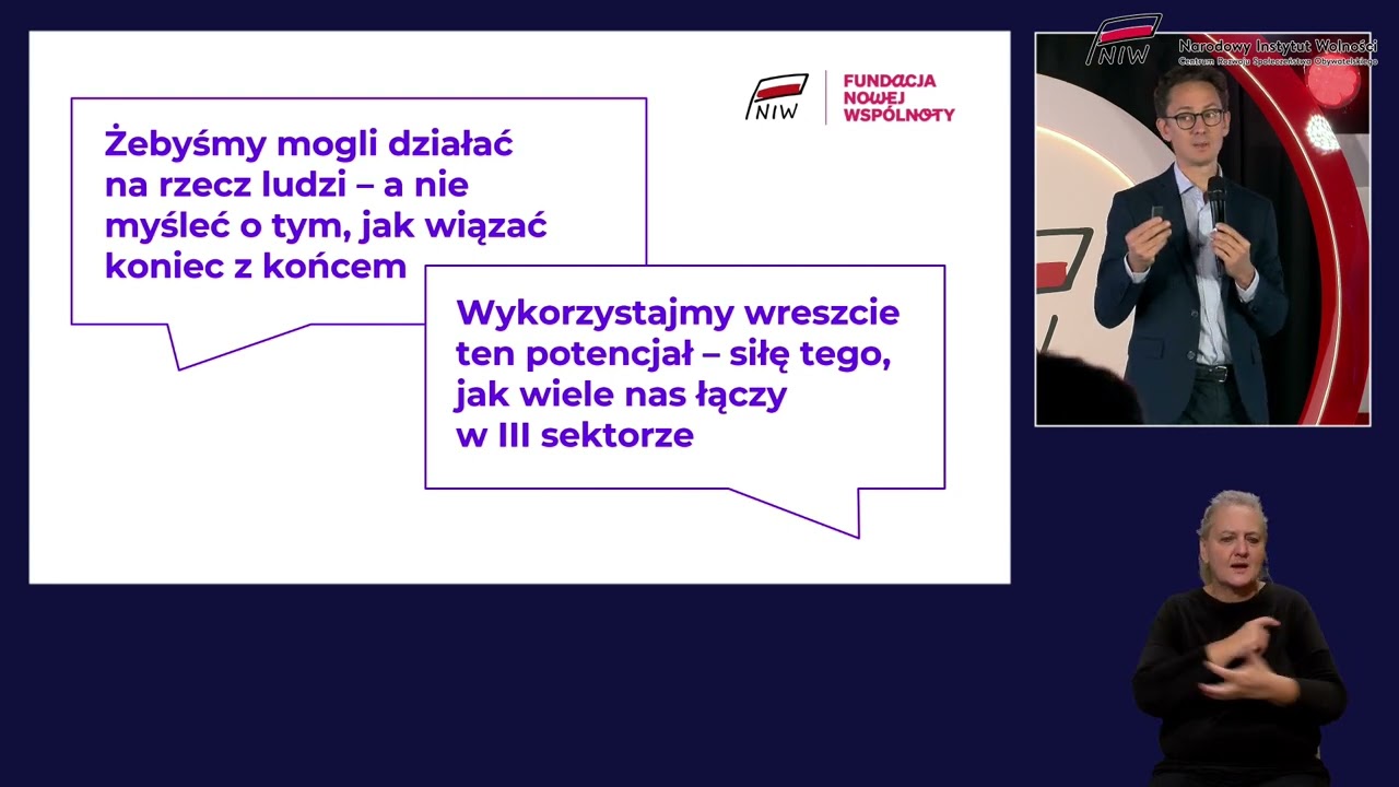 Organizacje pozarządowe &ndash; rząd. Nowe otwarcie | Doroczna Konferencja NIW-CRSO 2024