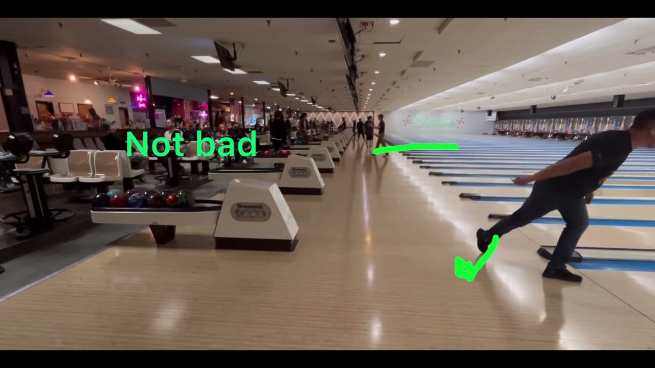 Early timing in bowling.