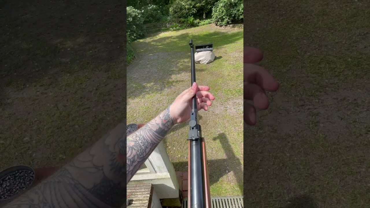 Diana 27 Airrifle POV #gun #shooting #weapon #airgun #airrifle #fun #hobby #wow #shorts