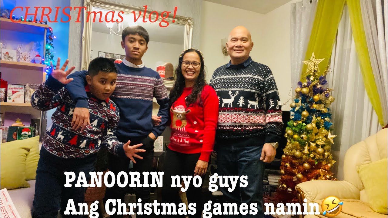 CHRISTMAS vlog!!🎅PANOORIN NYO Guys ang Christmas games namin.