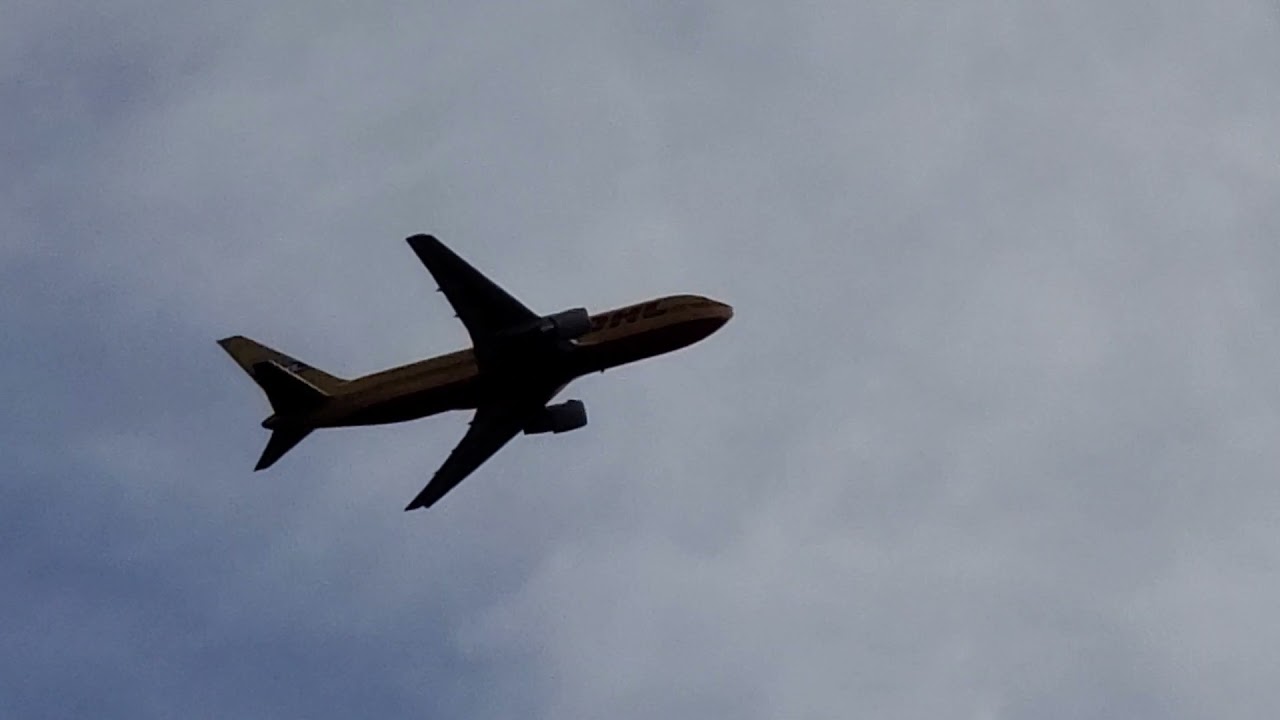 *JT9D ROAR* DHL Aviation (Amerijet) Boeing 767-231(BDSF) (Pride Livery) [N653GT] Takeoff from PDX