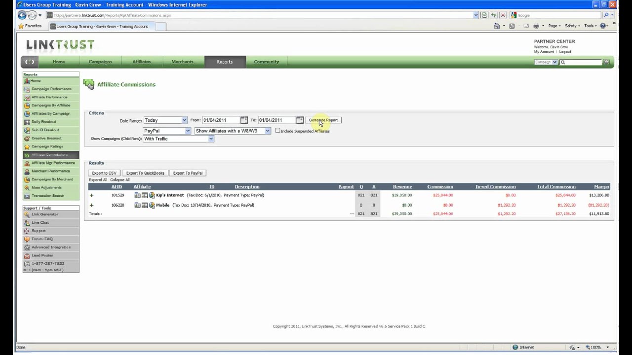 PayPal Export