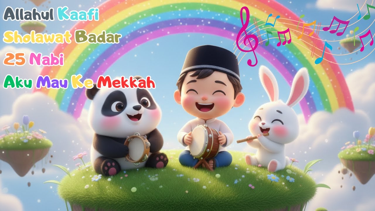 4 Lagu Anak Islami - Sholawat Badar, Allahul Kaafi, Aku Mau ke Mekkah, dan 25 Nama Nabi