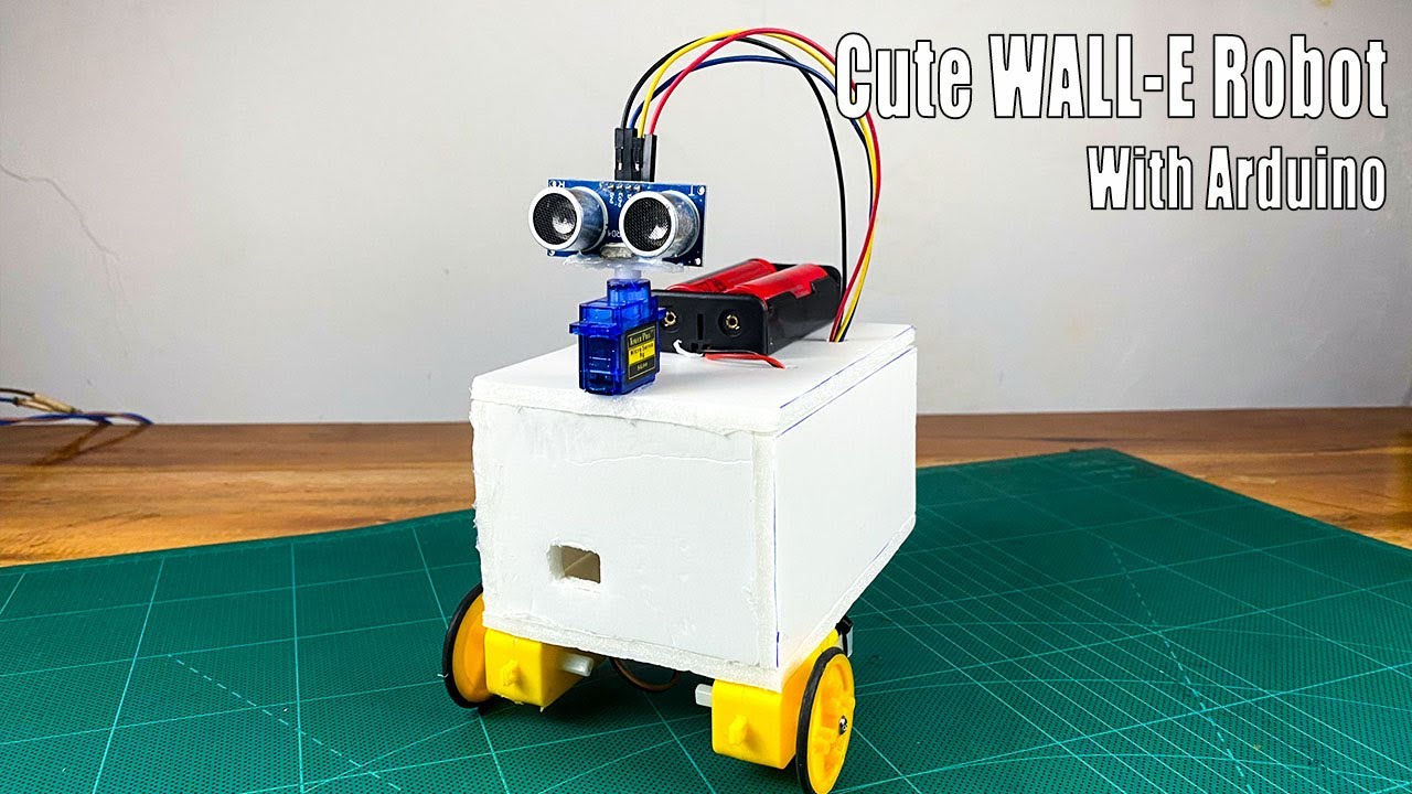 How to make a cute WALL-E smart robot with Arduino step  by step #sritu_hobby #arduinoproject #diy