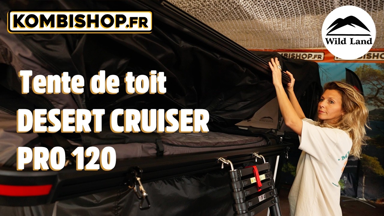 Tente de toit DESERT CRUISER PRO 120 de WildLand présentation 2026 Kombishop