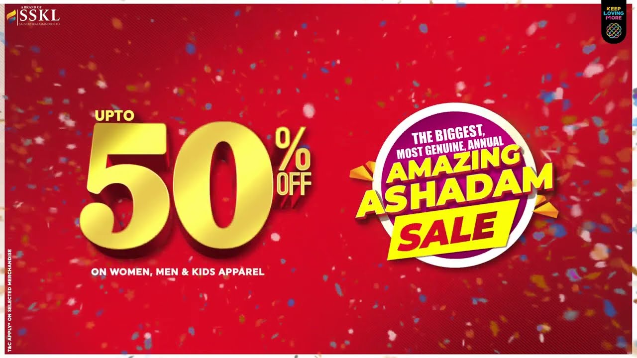 The BIGGEST ASHADAM SALE with the LATEST styles is now live at KLM Fashion Mall