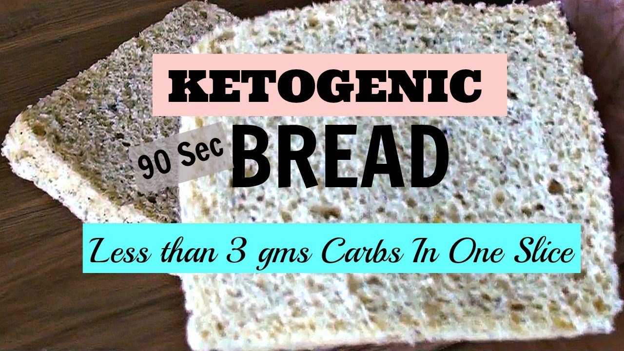 90 Sec Microwave Keto Bread | Gluten free microwave bread | Low Carb