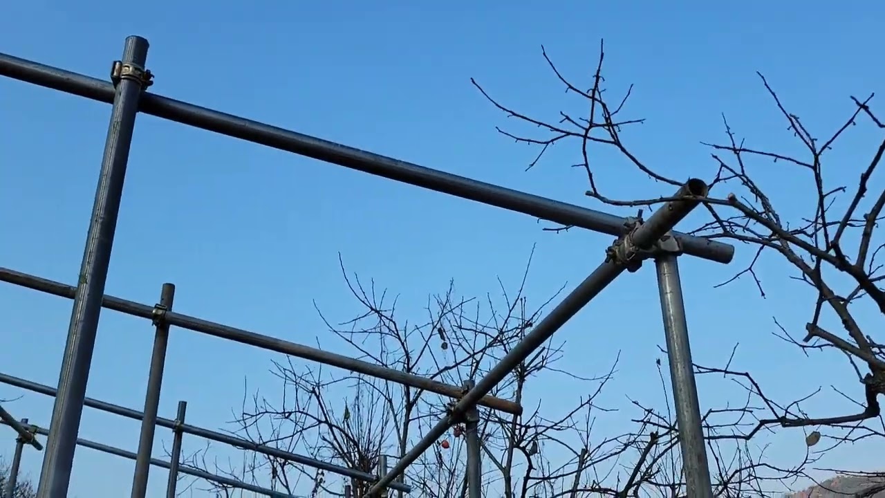 감밭 곶감 자연건조장 만들기 3 - 기본 골격완성