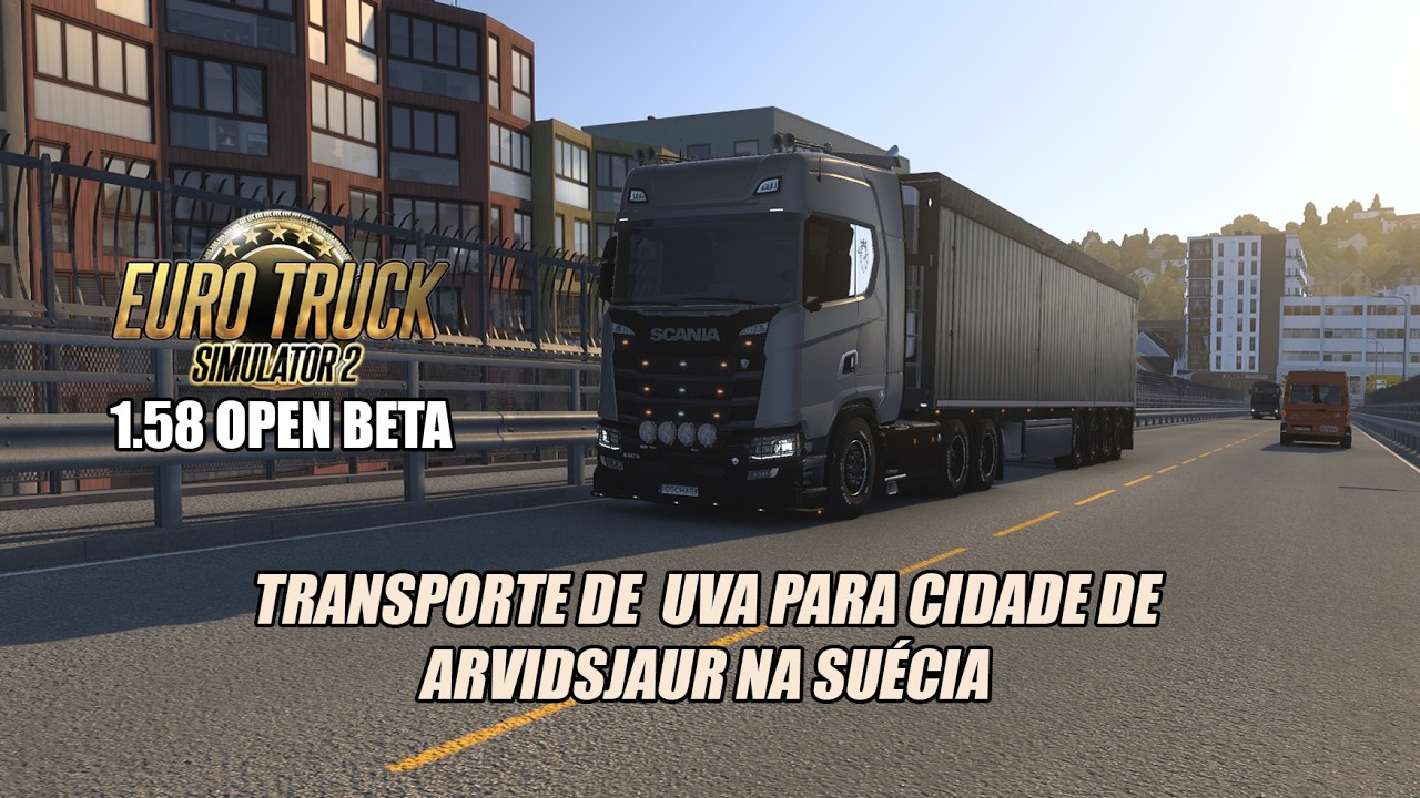 TRANSPORTE DE UVA PARA CIDADE DE ARVIDSJAUR NA SUÉCIA #est2 #worldoftrucks #europa