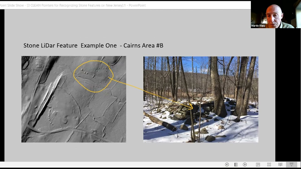 Recognizing Stone Features by LiDAR, and Two Chambers in New Jersey, Martin Rapp