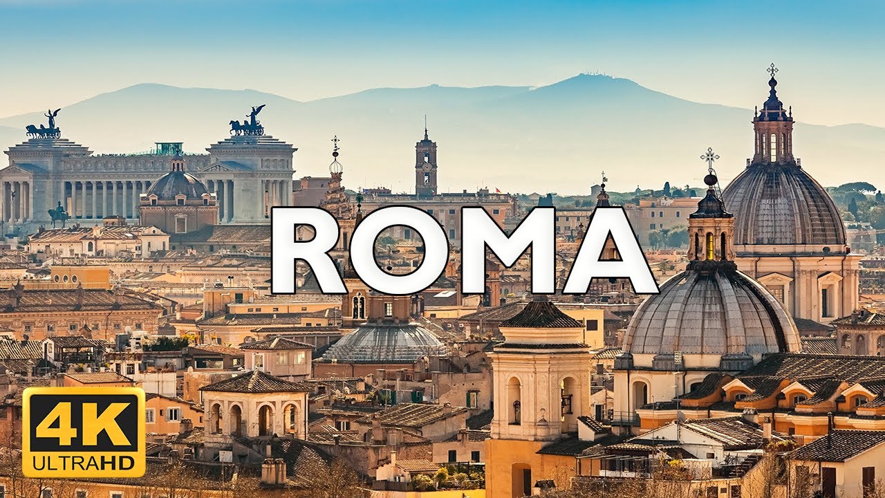 Rome, Italy 🇮🇹 | 4K Drone Footage (With Subtitles)