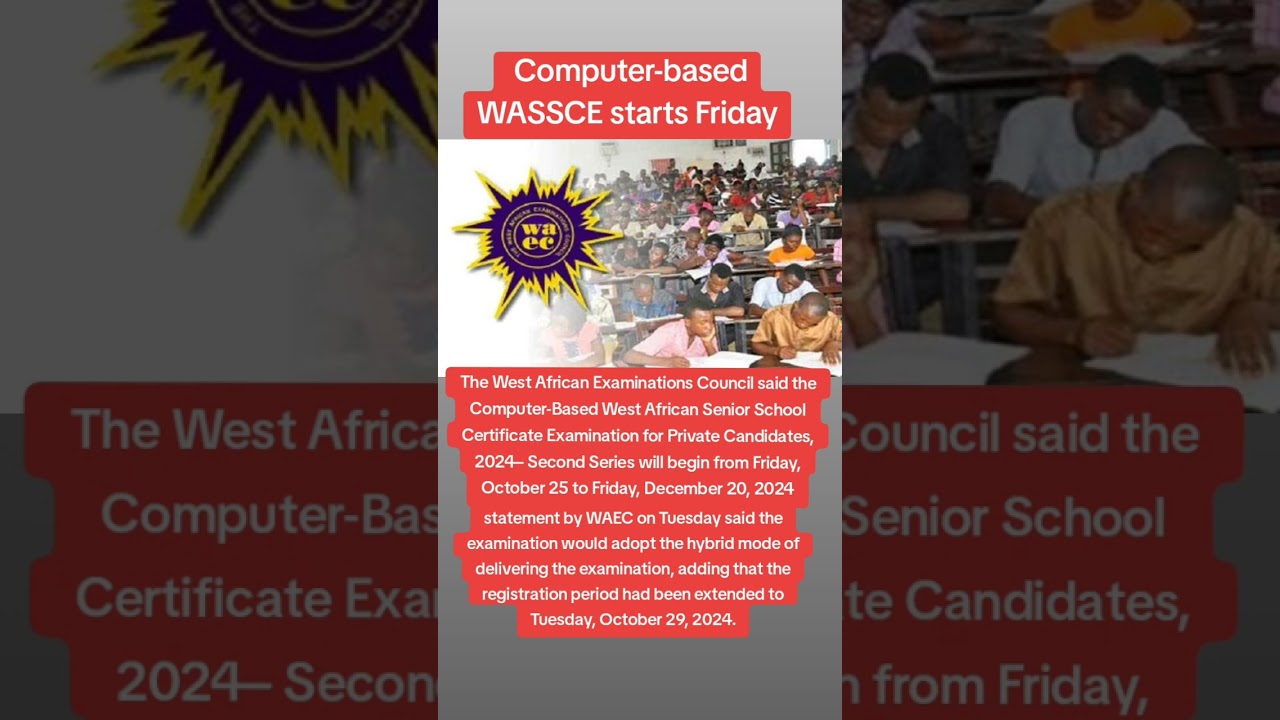 Computer  Based West Africa Senior Secondary School Certificate Exam Starts On Friday #short #foryou