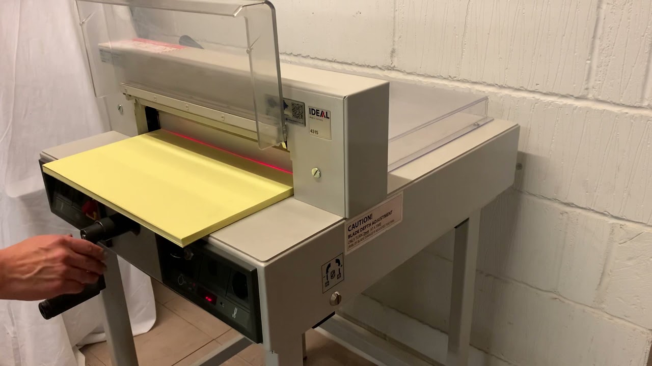 Fully Serviced IDEAL 4315 SRA3 Desktop Office Guillotine Cutter
