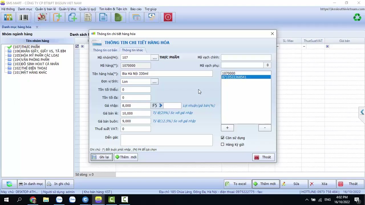 HƯỚNG DẪN SỬ DỤNG PHẦN MỀM SMS-MART