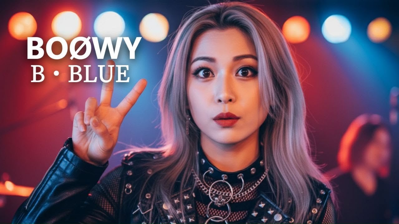 B・BLUE - BOØWY │ High Tone Vocal  & Metal Rock Arrangement │ AI Cover Music Song