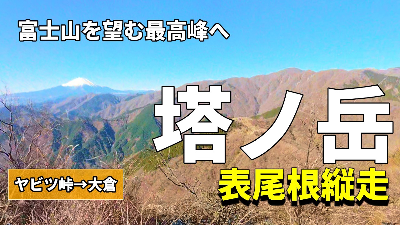 【日帰り】塔ノ岳　表丹沢最高峰　ヤビツ峠－表尾根－塔ノ岳－大倉尾根　縦走