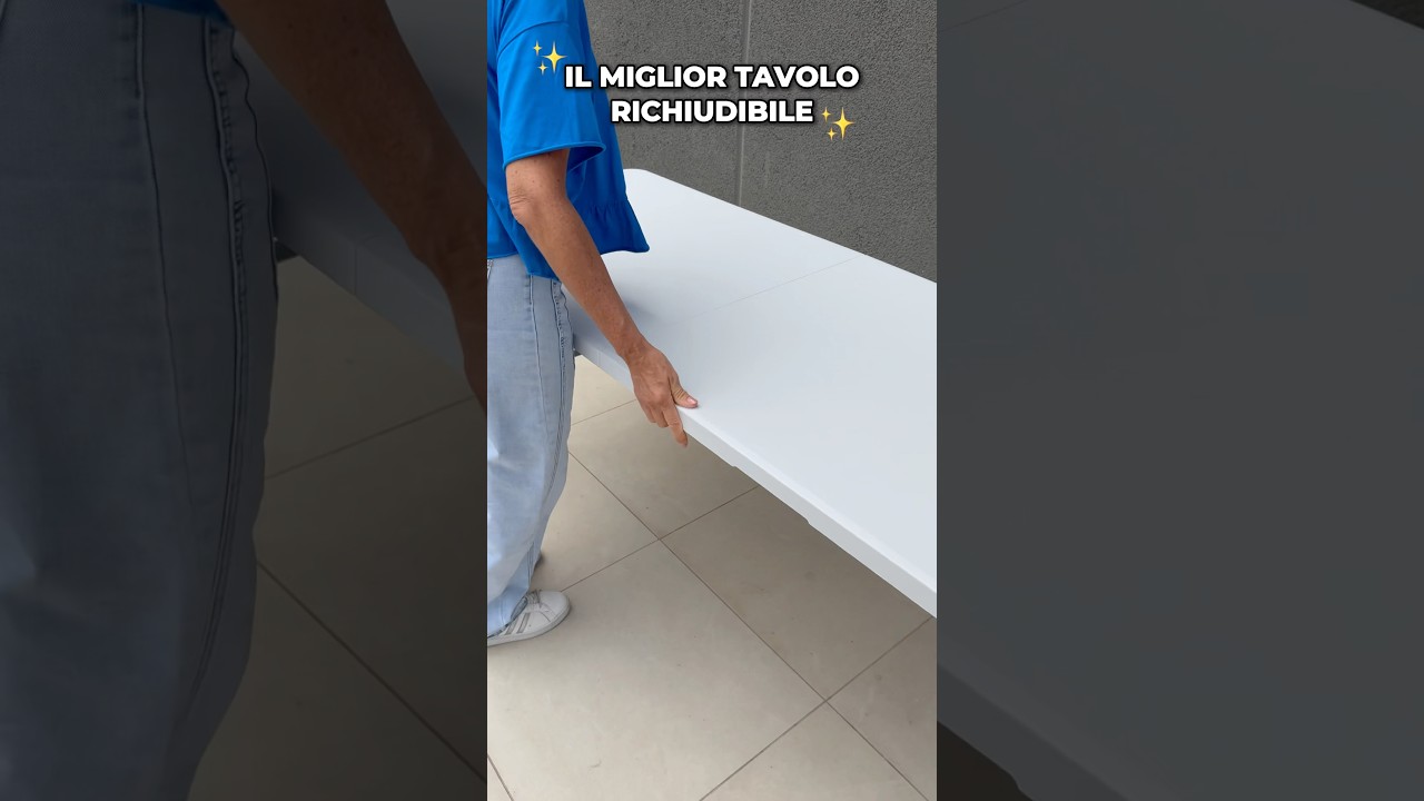 Il tavolo che porti ovunque: praticoe salvaspazio 🍽️ #shorts