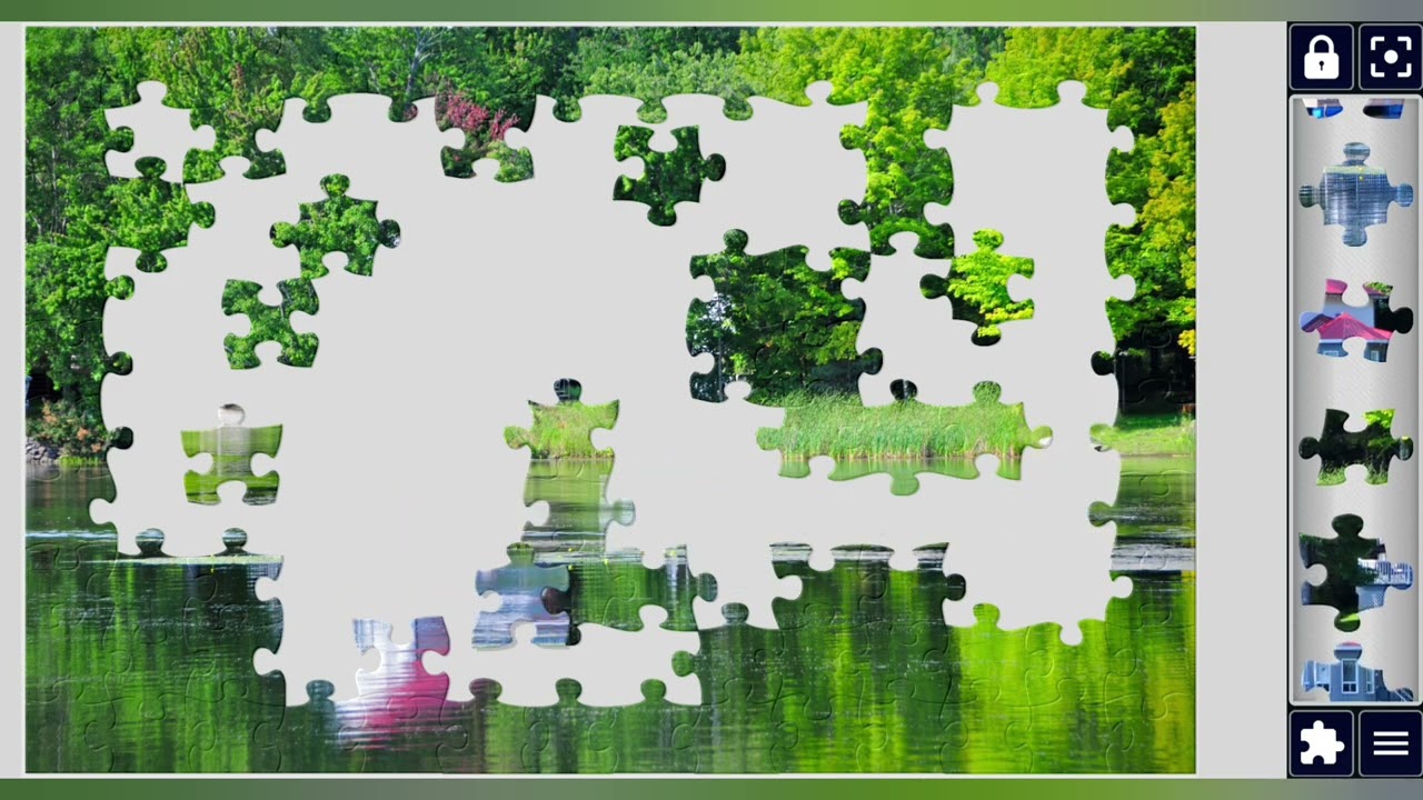 House by the Lake in Quebec, Canada🏞️🏡//jigsaw puzzles craft🧩🧩//Amazing puzzles Art🧩//