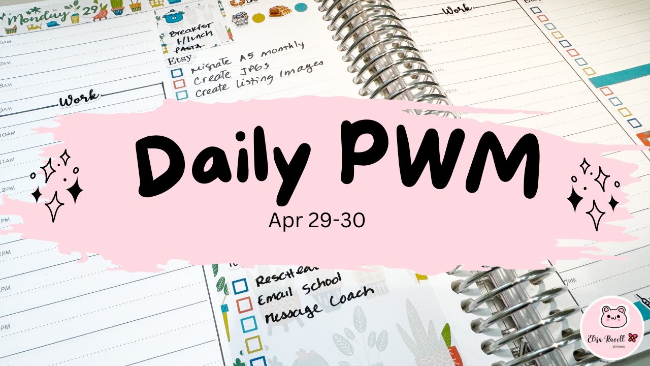 Daily Duo | Plan With Me | Erin Condren | Daily Planning | Etsy Sticker Shop