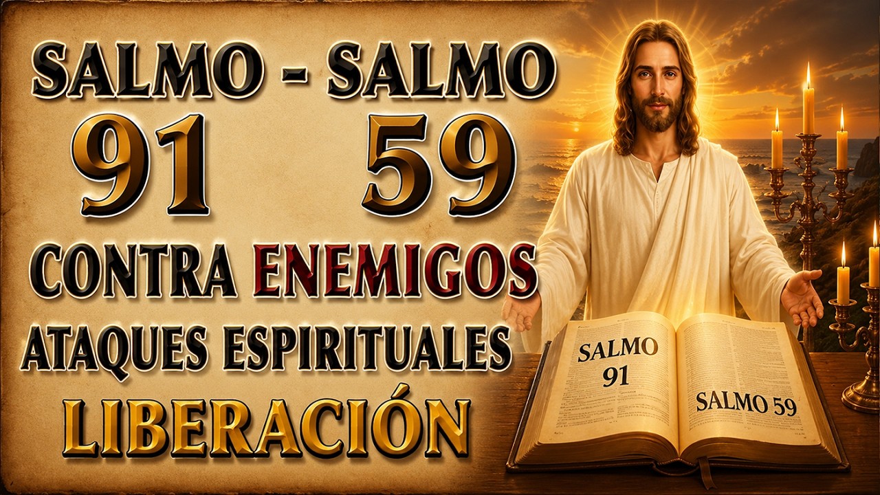 SALMO 91 Y SALMO 59 | ORACIÓN PODEROSA CONTRA ENEMIGOS, ATAQUES ESPIRITUALES Y LIBERACIÓN