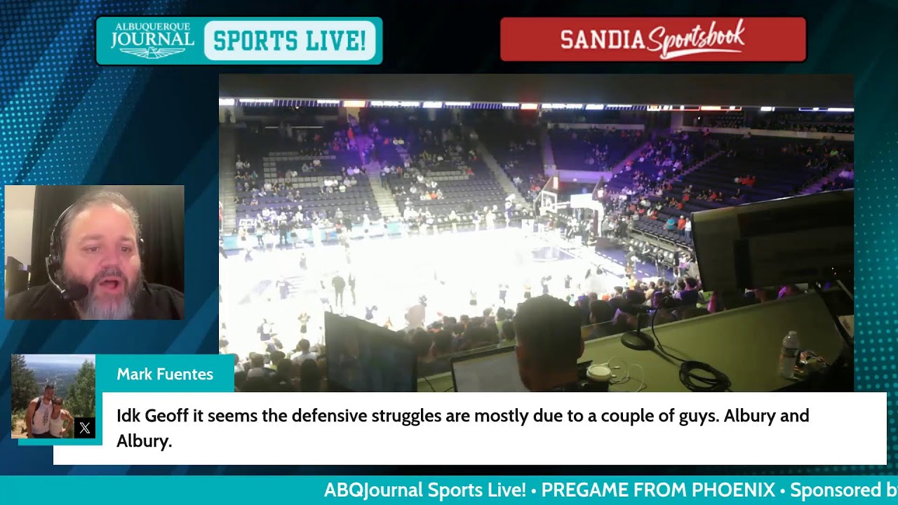 ABQJournal Sports Live! • Pregame from Phoenix • UNM Lobos at Grand Canyon (Feb. 10, 2026)