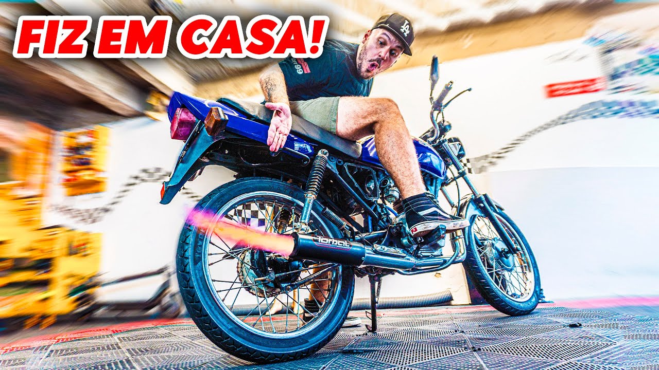 COMO FAZER a CG 125 SOLTAR FOGO no ESCAPE (EM CASA) - Theo Amaral