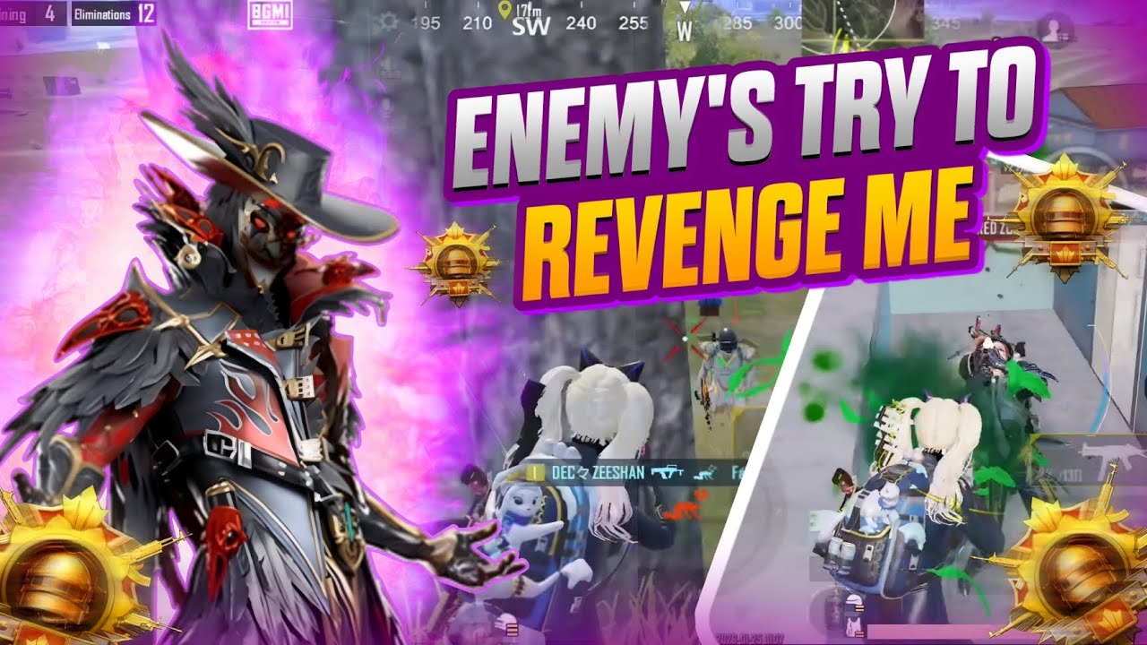 ENEMY'S TRY TO REVENGE ME 🤯 ! Zeeshan Gaming ! #bgmi #bgmigameplay #pubg 