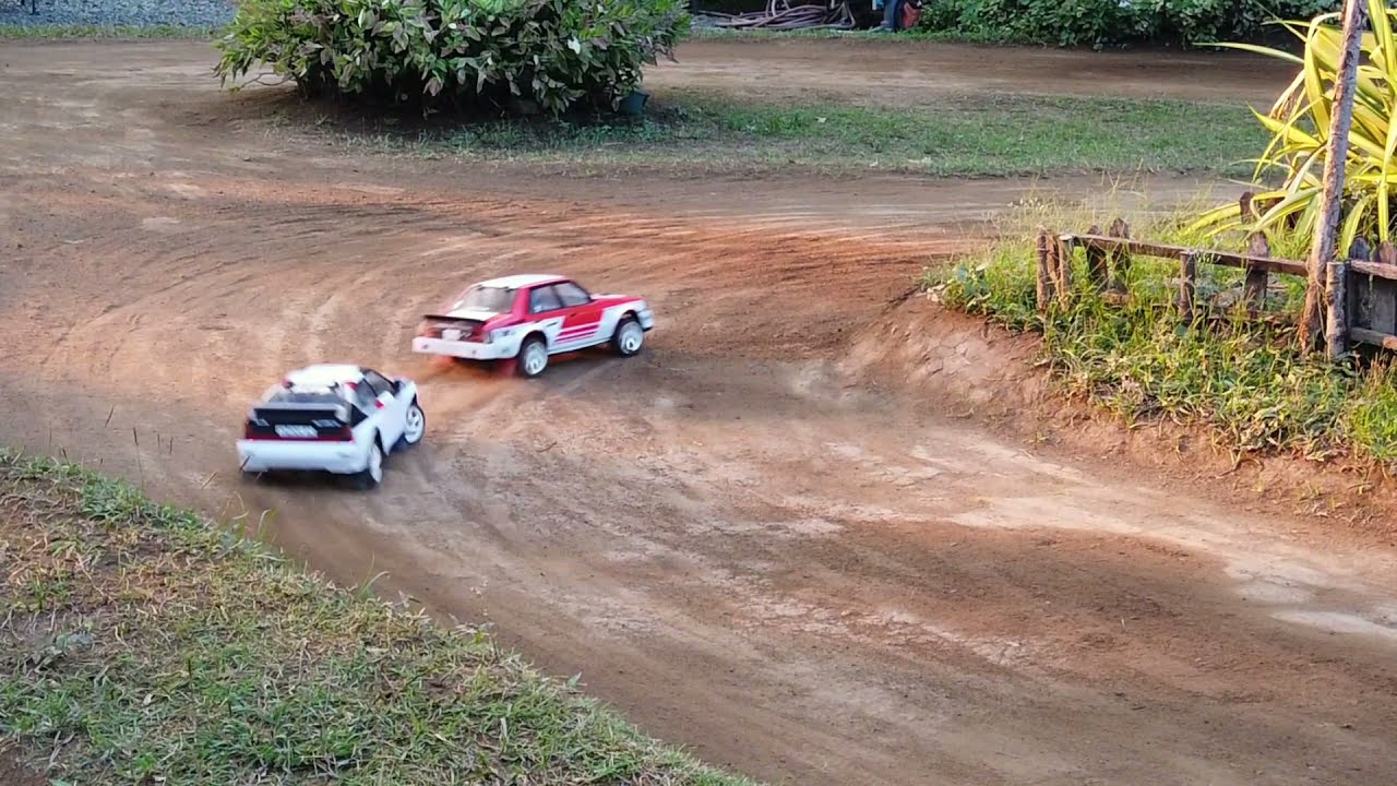 RC Rally Cars Sliding on Dirt: Tamiya XV01