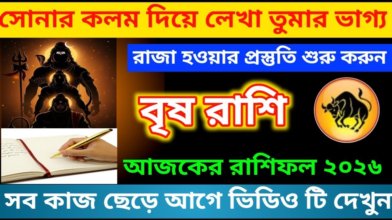 বৃষ রাশি ♉ সোনার কলম দিয়ে লেখা তুমার ভাগ্য রাজা হওয়ার প্রস্তুতি শুরু করুন #brishrashifal #taurus 