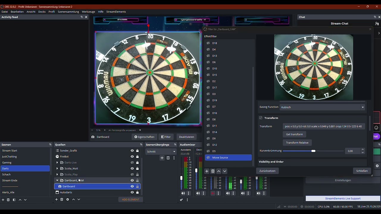 DKZ Zoom ohne PTZ-Kamera – Tutorial für OBS & Dart-Streams