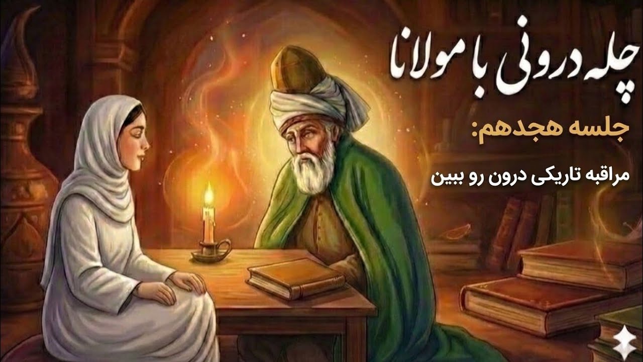 روز هجدهم | چله‌ی درونی با مولاناموضوع: تاریکیِ درون را ببین